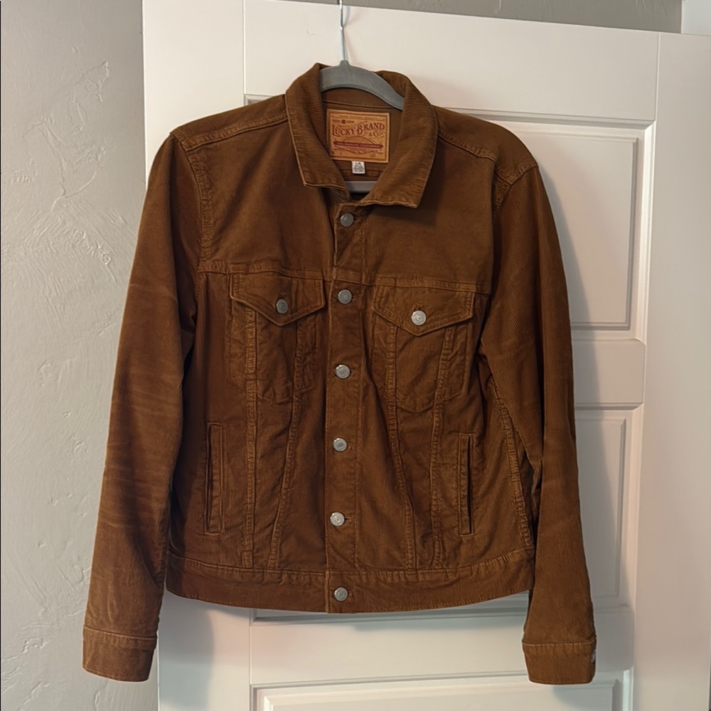 Lucky Brown Jean Jacket Corduroy Trucker